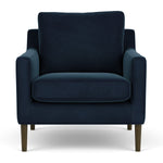 Lux Navy Velvet / Dark Walnut