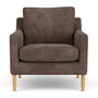 Astha Armchair - Aulla Cacao Textured Weave / Oak