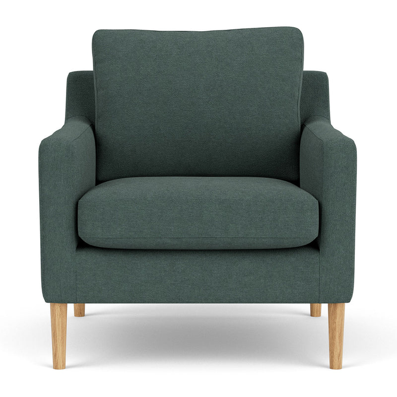 Form Blue Grey Fabric / Oak