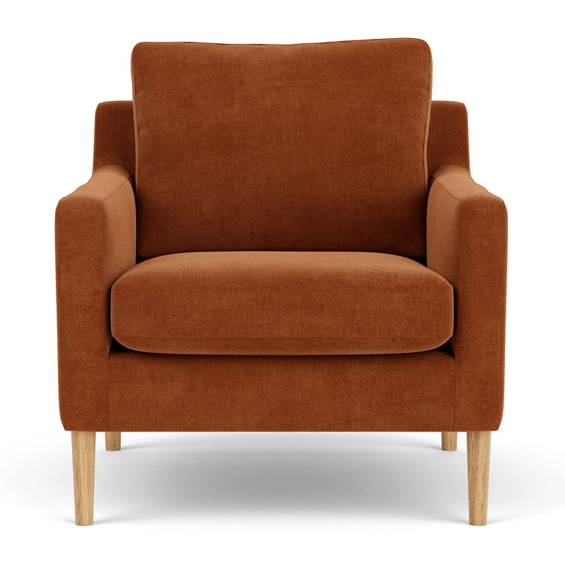 Moss Rust Fabric / Oak