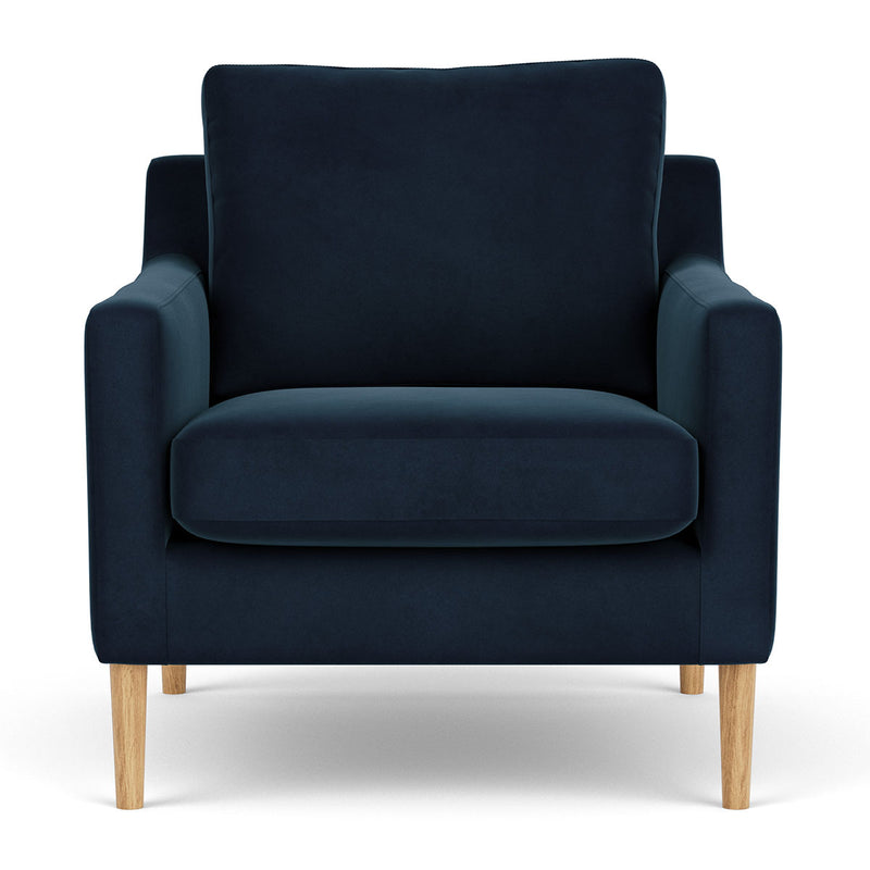 Lux Navy Velvet / Oak