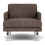 Ernest Armchair - Aulla Cacao Textured Weave