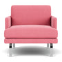 Ernest Armchair - Firenze Bubblegum Fabric