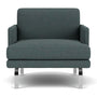 Ernest Armchair - Form Blue Grey Fabric
