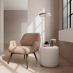 Aulla Caramel Textured Weave / Dark Walnut