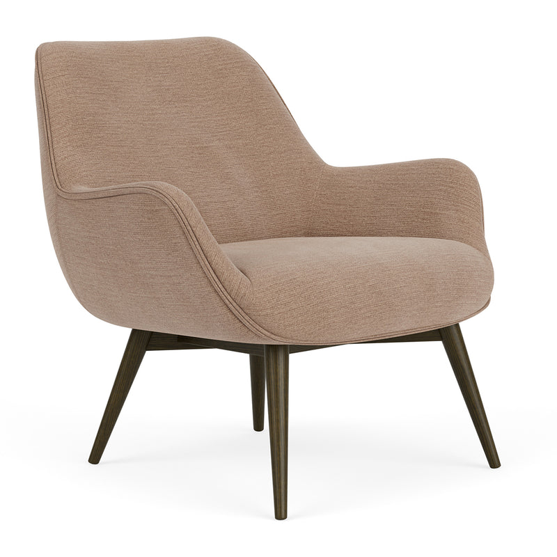 Aulla Caramel Textured Weave / Dark Walnut