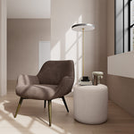 Aulla Cacao Textured Weave / Dark Walnut