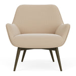 Form Cream Fabric / Dark Walnut