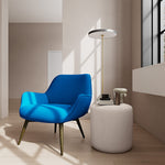 Mark Cobalt Blue Weave / Dark Walnut