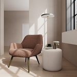 Pebble Rust Boucle / Dark Walnut