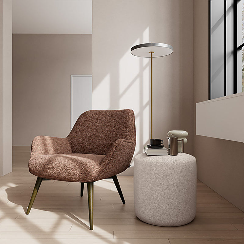 Pebble Rust Boucle / Dark Walnut