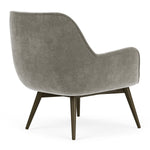 Planet Grey Green Fabric / Dark Walnut