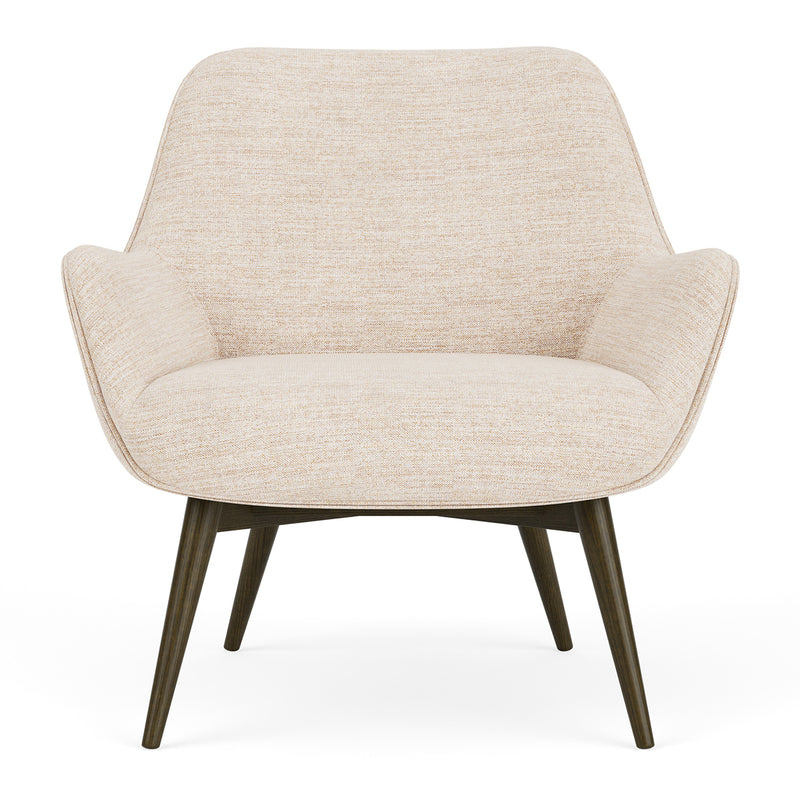 Vega Cream Textured Weave / Dark Walnut