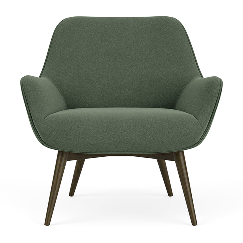 Cura Dark Green Weave / Dark Walnut