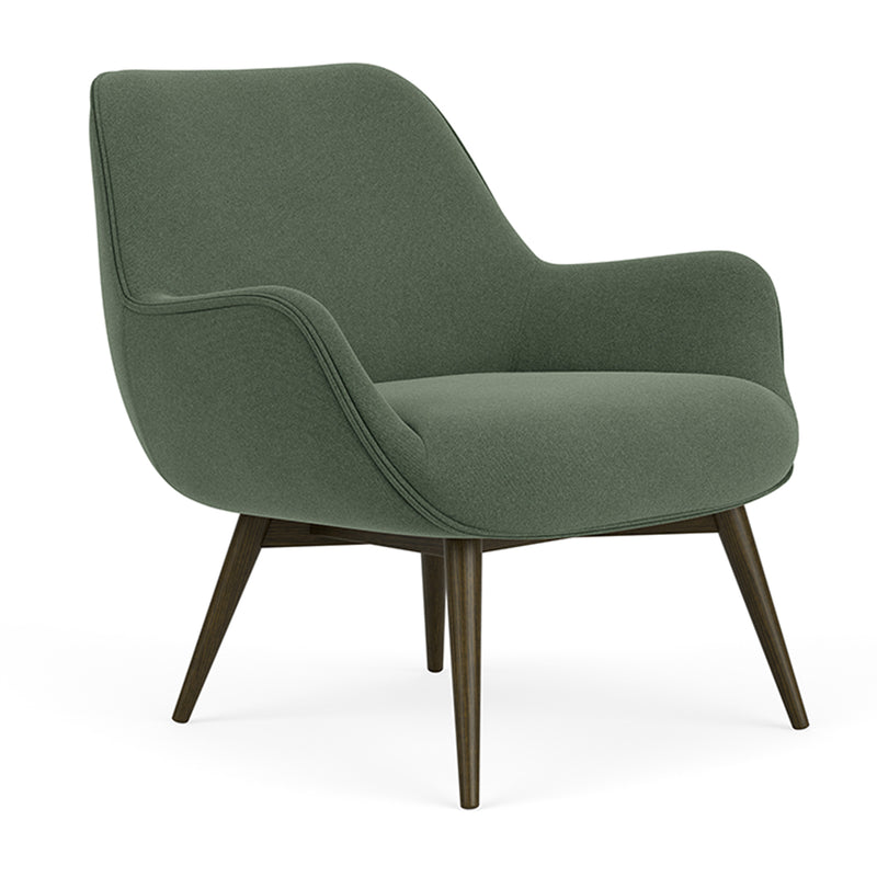 Cura Dark Green Weave / Dark Walnut