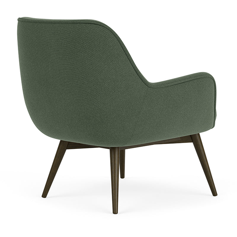 Cura Dark Green Weave / Dark Walnut
