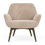 Danny Cream Textured Weave / Dark Walnut