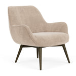 Danny Cream Textured Weave / Dark Walnut