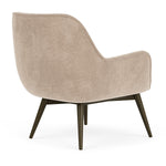 Danny Cream Textured Weave / Dark Walnut