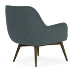 Form Blue Grey Fabric / Dark Walnut