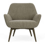 Oscar Armchair - Free Sage Velvet Cord / Dark Walnut