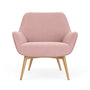 Oscar Armchair - Forest Rosa Fabric / Oak