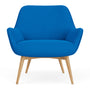Oscar Armchair - Mark Cobalt Blue Weave / Oak