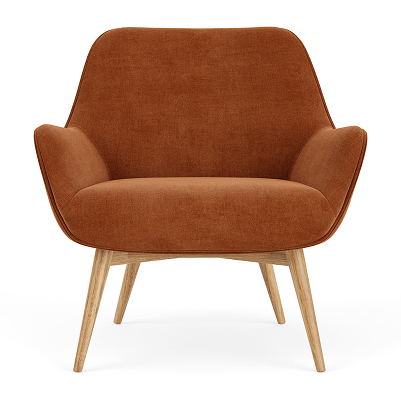 Moss Rust Fabric / Oak