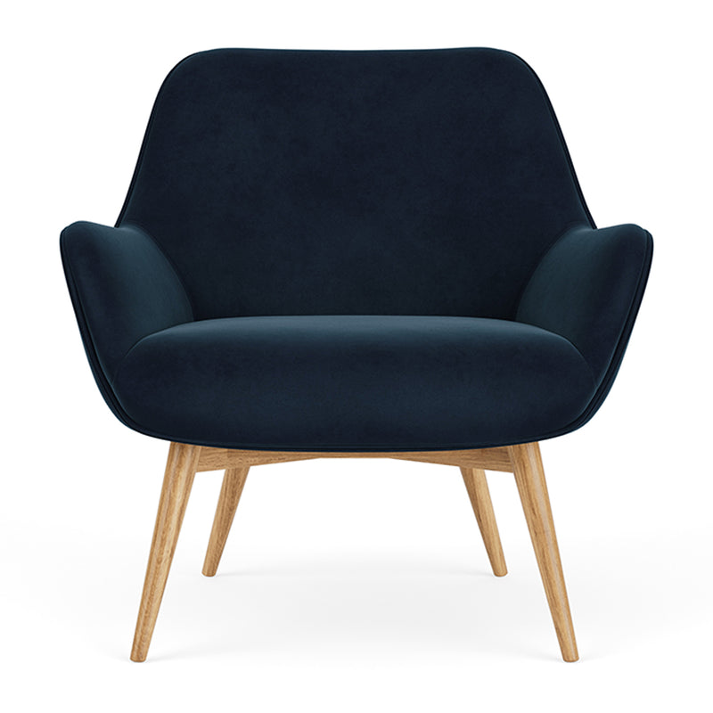 Lux Navy Velvet / Oak