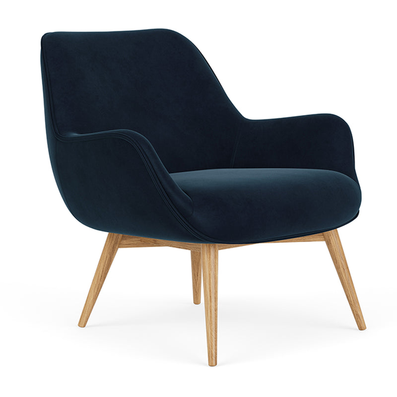 Lux Navy Velvet / Oak