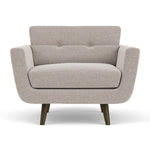 Agnes Brown Textured Weave / Dark Walnut