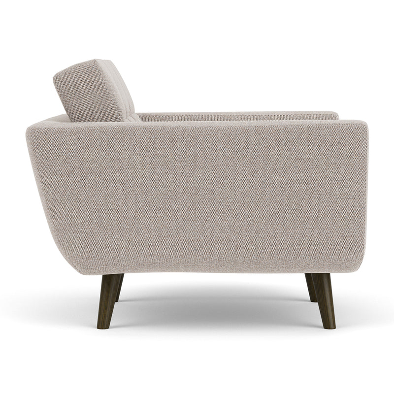 Agnes Brown Textured Weave / Dark Walnut