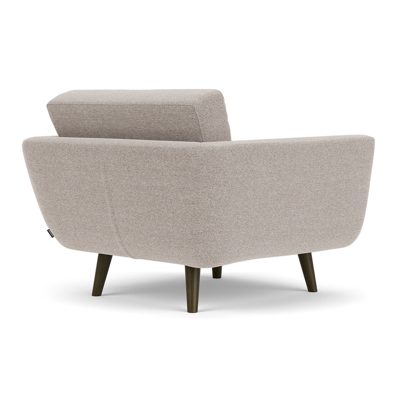 Agnes Brown Textured Weave / Dark Walnut