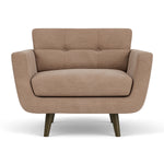 Aulla Caramel Textured Weave / Dark Walnut