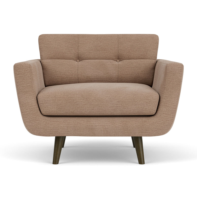 Aulla Caramel Textured Weave / Dark Walnut