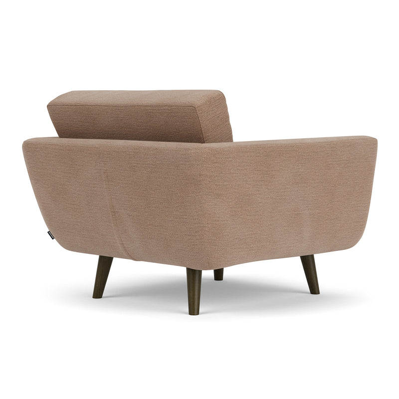 Aulla Caramel Textured Weave / Dark Walnut