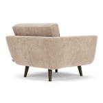 Danny Cream Textured Weave / Dark Walnut