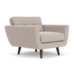 Fabio Stone Fabric / Dark Walnut