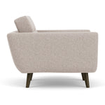 Fabio Stone Fabric / Dark Walnut