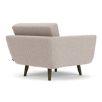 Fabio Stone Fabric / Dark Walnut