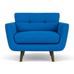 Mark Cobalt Blue Weave / Dark Walnut