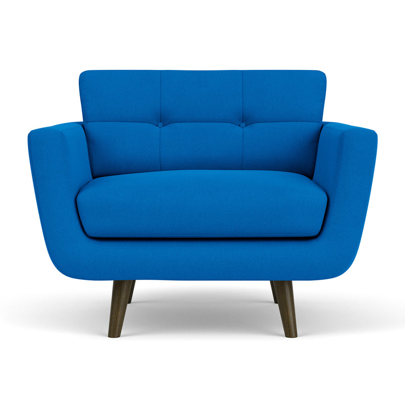 Mark Cobalt Blue Weave / Dark Walnut