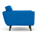 Mark Cobalt Blue Weave / Dark Walnut