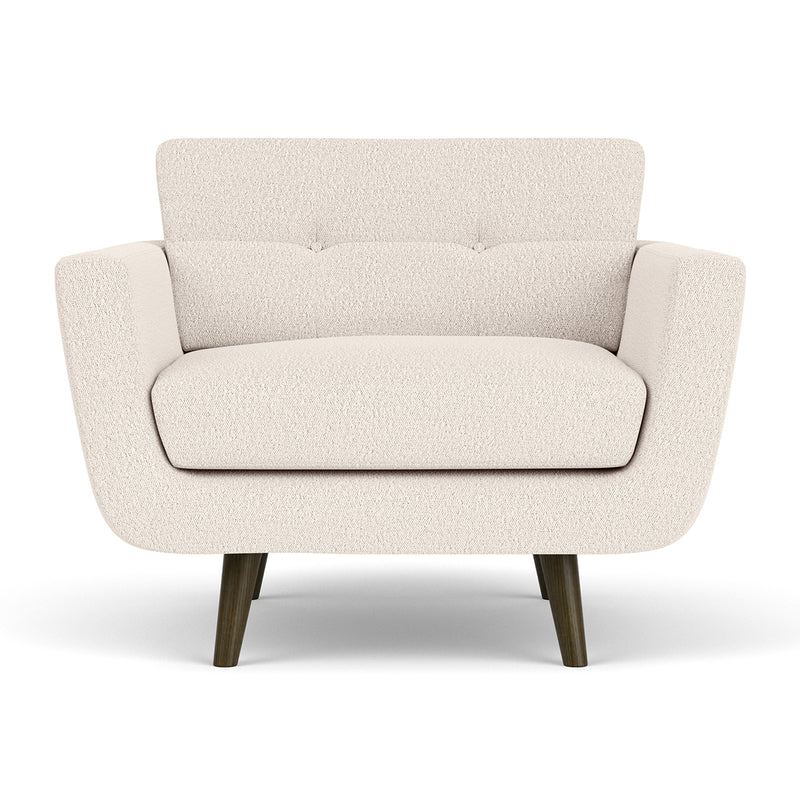 Maya Cream Boucle / Dark Walnut