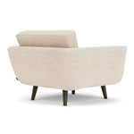 Vega Cream Textured Weave / Dark Walnut