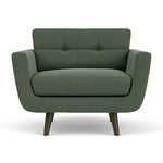 Cura Dark Green Weave / Dark Walnut