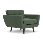 Cura Dark Green Weave / Dark Walnut