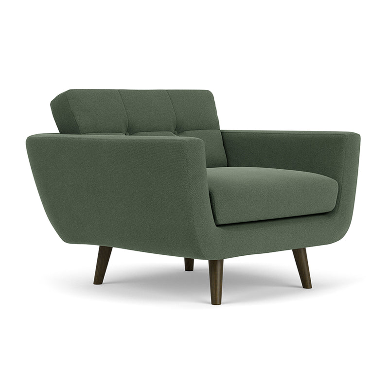 Cura Dark Green Weave / Dark Walnut