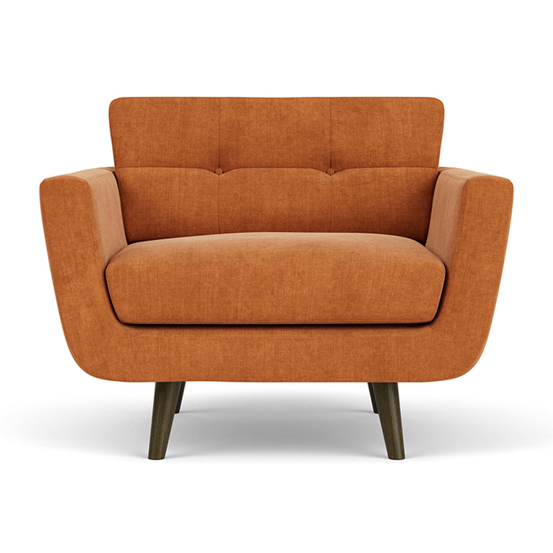 Danny Amber Textured Weave / Dark Walnut