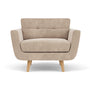 Vera Armchair - Danny Cream Textured Weave / Oak